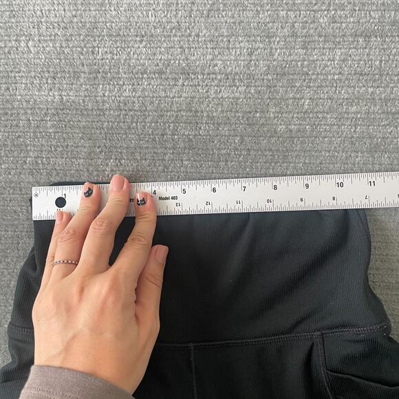 Prana Becksa 7/8 Leggings Women's S Black Pockets Outdoor Casual Knit Mid Rise - Picture 6 of 7